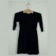 Černé třpytivé šaty s mašličkou, vel. 134
