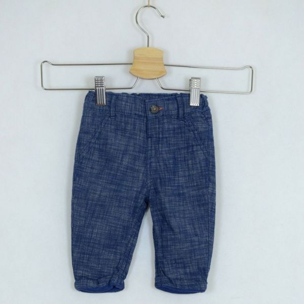 Modré zateplené kalhoty Marks & Spencer, vel. 68