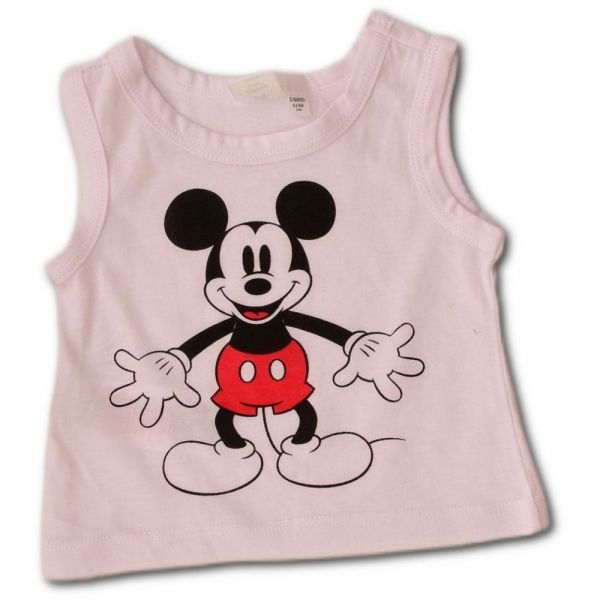 Bílý nátělník s Mickey Disney, vel. 68