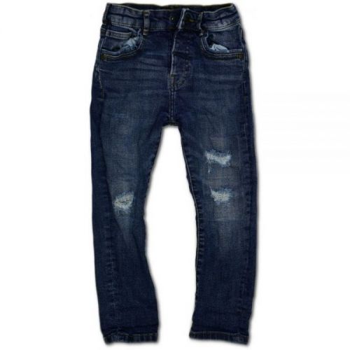 Modré jeans s prošoupáním George, vel. 104