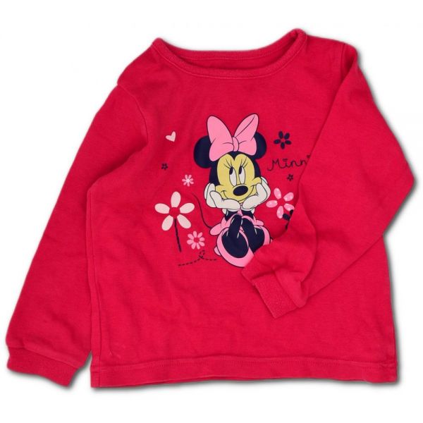 Růžové triko Minnie Disney, vel. 80