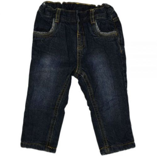 Modré zateplené jeans, vel. 74