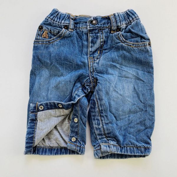 Zateplené jeans kalhoty GAP, vel. 68
