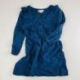 Modré šaty s volánky, vel. 116