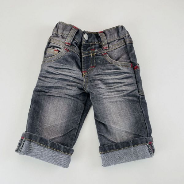 Šedé jeans kraťasy, vel. 62