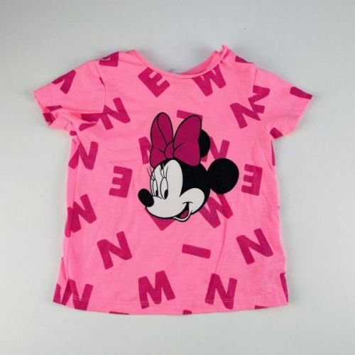 Růžové triko Minnie Disney, vel. 92